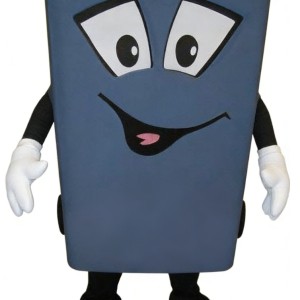 Adorable Trash Can Cartoon Mascot Costume