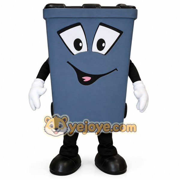 Adorable Trash Can Cartoon Mascot Costume