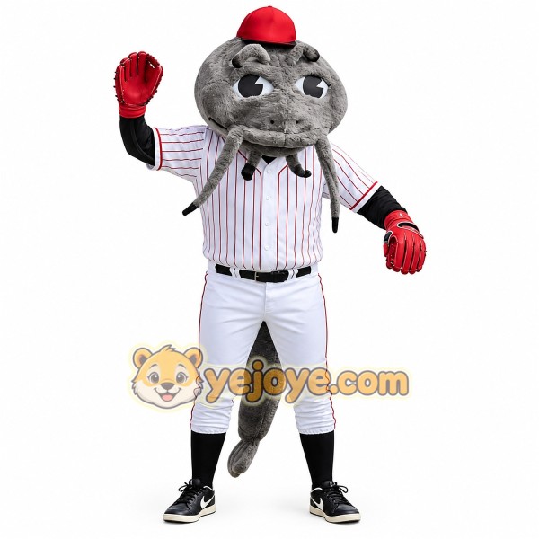 Catfish playing baseball Mascot Costume