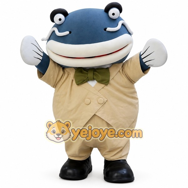 Adorable Catfish Cartoon Mascot Costume Namarin Mascot Costume