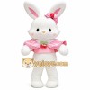 Pink Wearing Bunny Mascot Costume Pink Wearing Bunny Mascot Costume