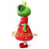 Adorable Frog Princess Cartoon Mascot Costume Adorable Frog Princess Cartoon Mascot Costume