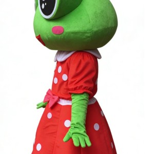 Adorable Frog Princess Cartoon Mascot Costume