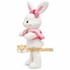 Pink Wearing Bunny Mascot Costume Pink Wearing Bunny Mascot Costume