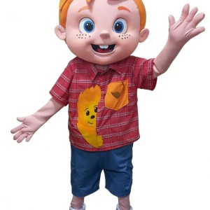 Adorable Boy Cartoon Mascot Costume
