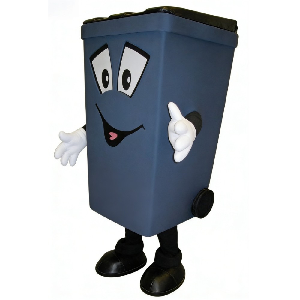 Adorable Trash Can Cartoon Mascot Costume