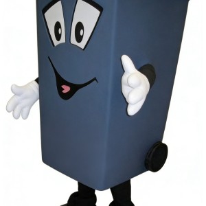Adorable Trash Can Cartoon Mascot Costume