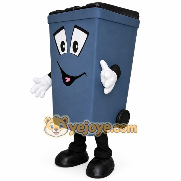 Adorable Trash Can Cartoon Mascot Costume