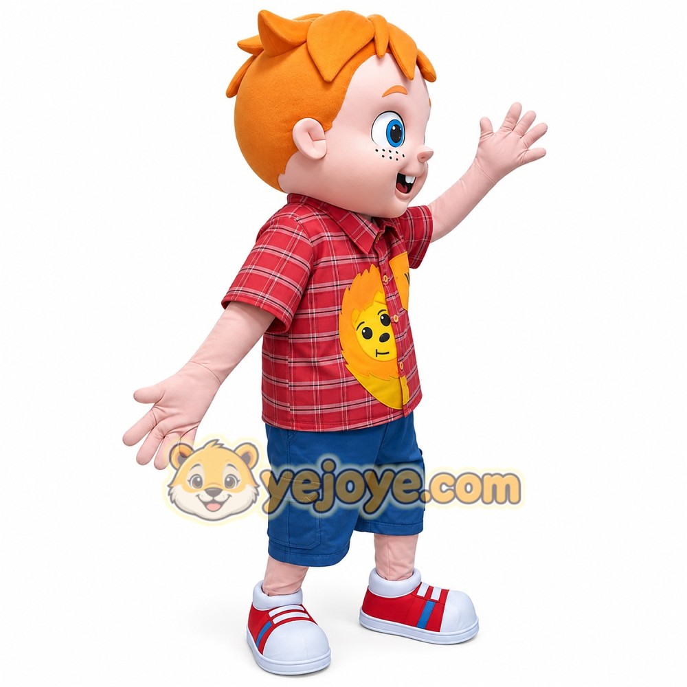 Adorable Boy Cartoon Mascot Costume