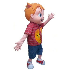 Adorable Boy Cartoon Mascot Costume