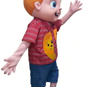 Adorable Boy Cartoon Mascot Costume