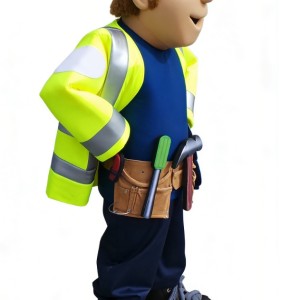 Adorable Miner Cartoon Mascot Costume