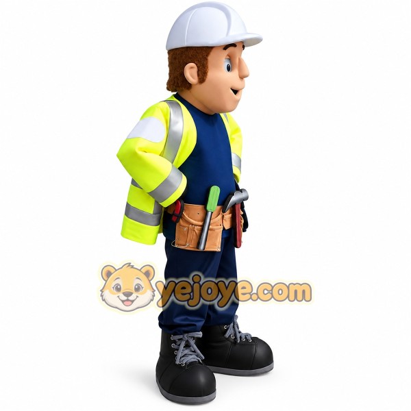 Adorable Miner Cartoon Mascot Costume