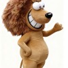 Brown cartoon lion mascot costume