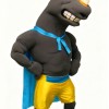 Black Brave Rhinoceros Mascot Costume