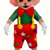 Red Circus monkey Mascot costume