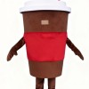 Coffee cup cartoon mascot costume