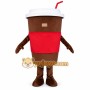 Coffee cup cartoon mascot costume