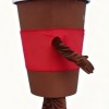 Coffee cup cartoon mascot costume
