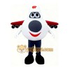 White helicopter Mascot costume
