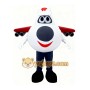 White helicopter Mascot costume