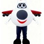 White helicopter Mascot costume