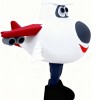 White helicopter Mascot costume