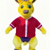 Yellow kangaroo cartoon Mascot costume