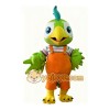 Green parrot cartoon Mascot costume Green parrot cartoon Mascot costume