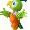 Green parrot cartoon Mascot costume