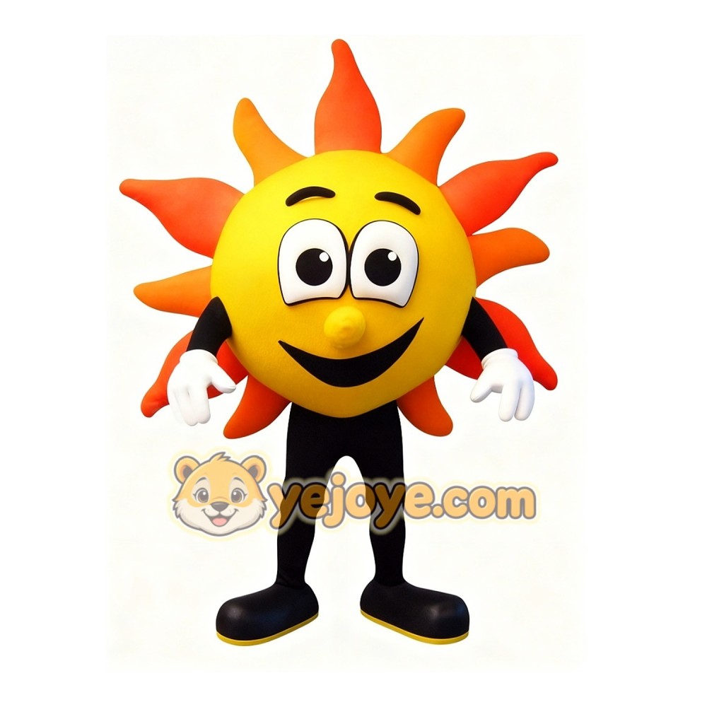 Sun cartoon mascot costume