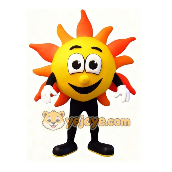 Sun cartoon mascot costume