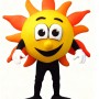 Sun cartoon mascot costume
