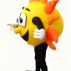 Sun cartoon mascot costume