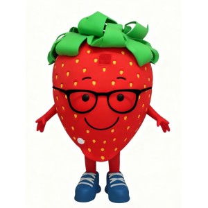 Cartoon Strawberry Mascot Costume