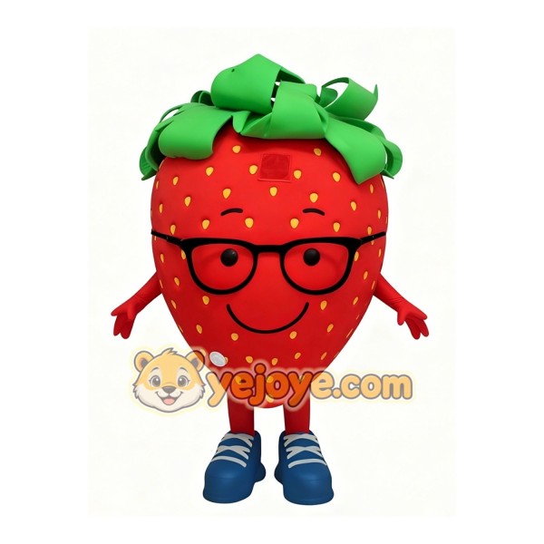 Cartoon Strawberry Mascot Costume