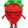 Cartoon Strawberry Mascot Costume