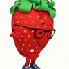 Cartoon Strawberry Mascot Costume