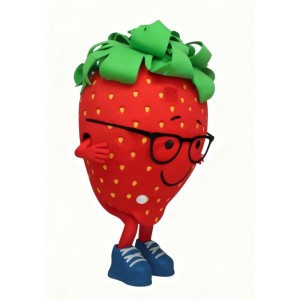 Cartoon Strawberry Mascot Costume