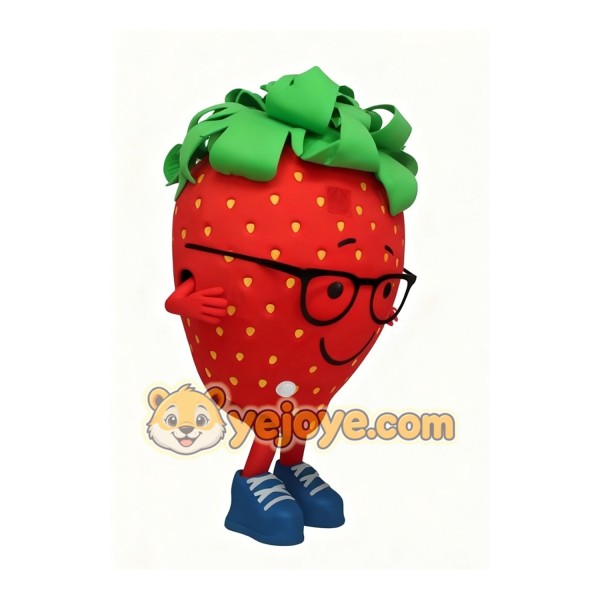 Cartoon Strawberry Mascot Costume