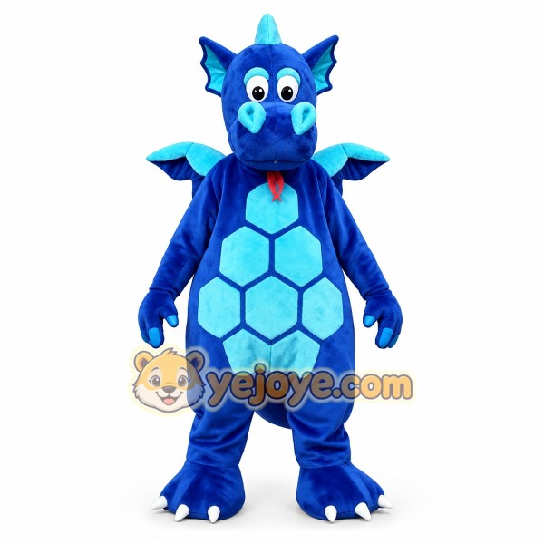 Blue Dragon Mascot Costume