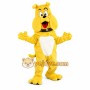 Yellow Bulldog Puppy Cartoon Mascot Costume