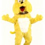 Yellow Bulldog Puppy Cartoon Mascot Costume