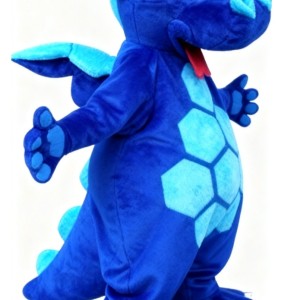 Blue Dinosaur Mascot Costume