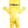 Yellow Bulldog Puppy Cartoon Mascot Costume