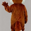 Brown Furry Fox Cartoon Mascot Costume