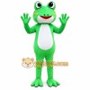 Green Skinny Frog Cartoon Mascot Costume Green Skinny Frog Cartoon Mascot Costume