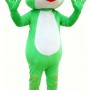 Green Skinny Frog Cartoon Mascot Costume