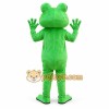 Green Skinny Frog Cartoon Mascot Costume Green Skinny Frog Cartoon Mascot Costume
