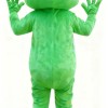 Green Skinny Frog Cartoon Mascot Costume